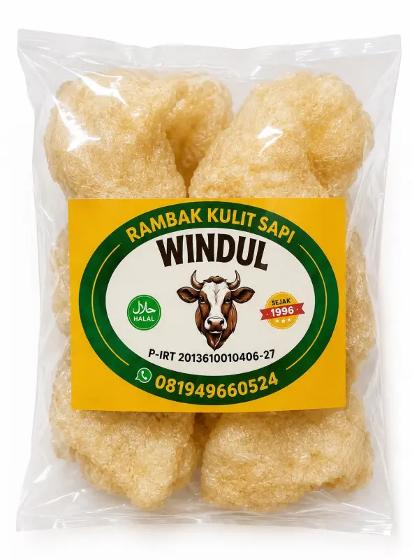 Rambak kulit sapi windul